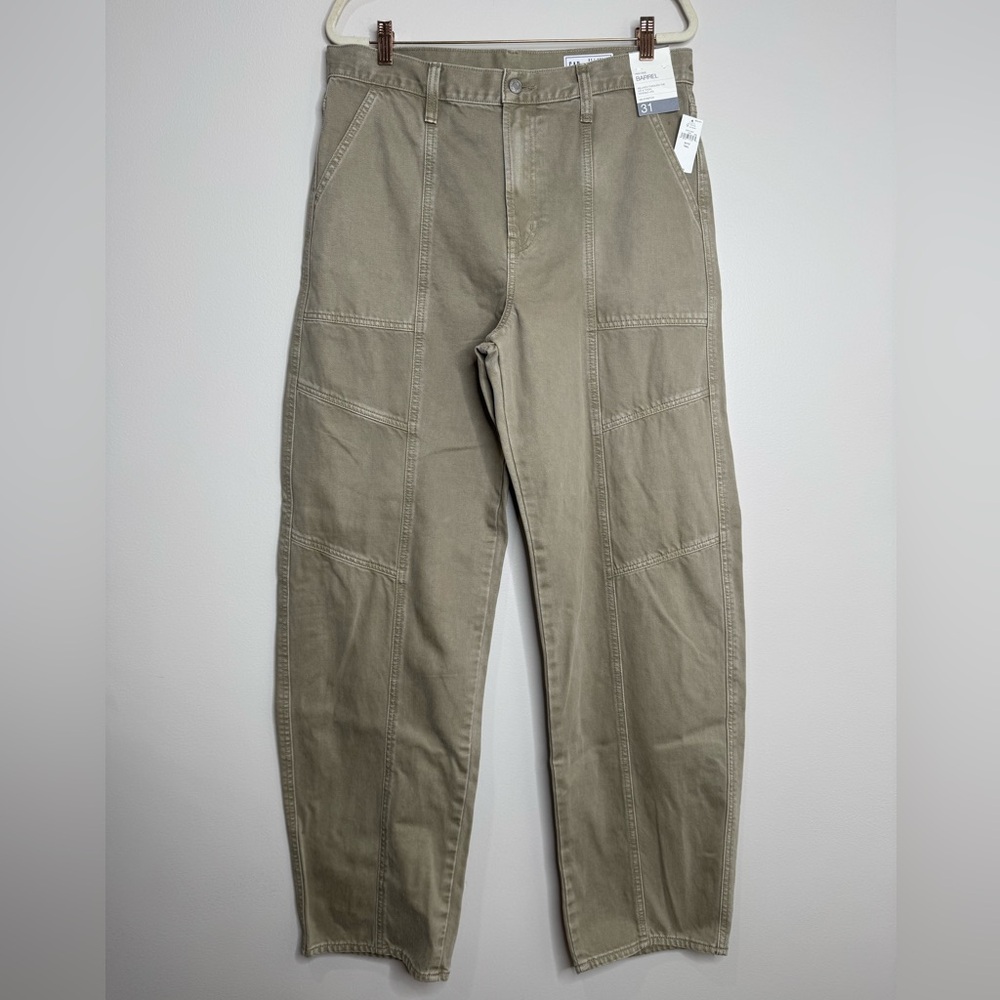 GAP High Rise Women's Jeans in Olive/Tan